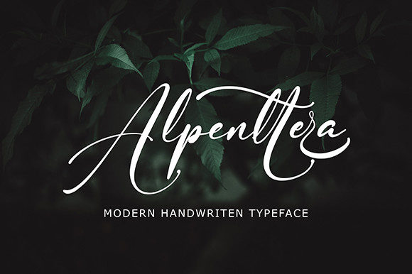 Alpenttera: A Handwritten Font for Elegant Editorial Design