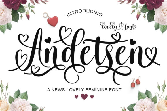 Andetsen: A Dazzling Calligraphy Font for Editorial Charm