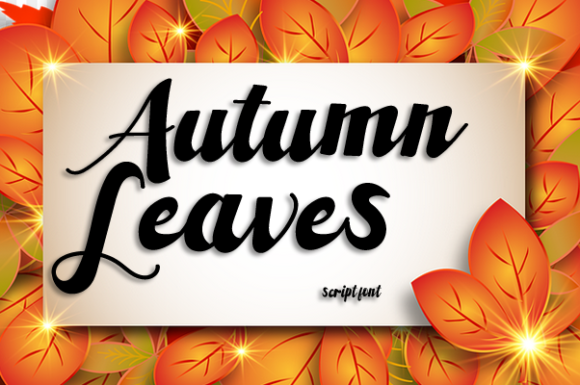 Autumn Leaves: A Versatile Script Font for Engaging Visuals