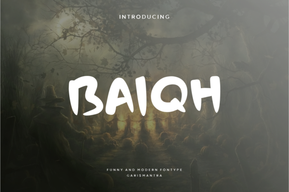 Baiqh: A Spooky Yet Fun Script Font for Web Design