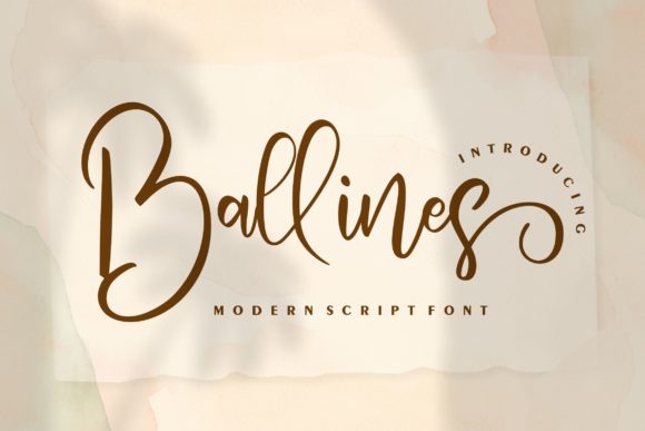 Ballines: A Versatile Script Font for Elegant Branding