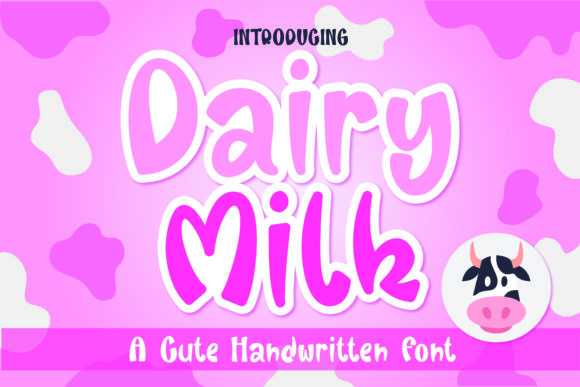 Dairy Milk: A Charming Handwritten Font for Editorial Design