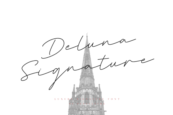 Deluna Signature: A Graceful Script Font for Editorial Design