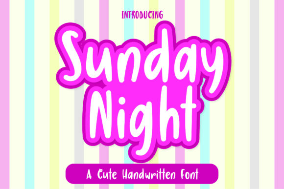 Discover Sunday Night: A Charming Handwritten Font for Web Design