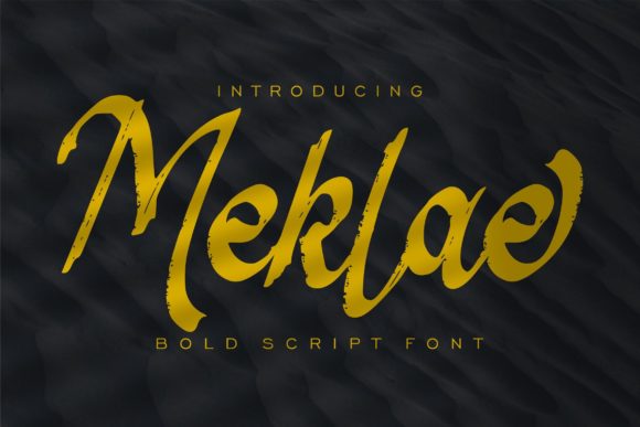 Elevate Your Campaign with Meklae: A Bold Script Font