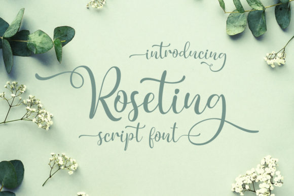 Enhance Your Brand with Roseting: A Delicate Handwritten Font