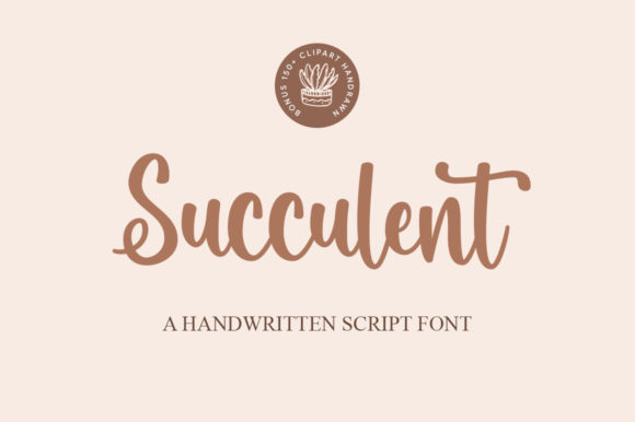 Enhance Your Brand with Succulent: A Charming Script Font