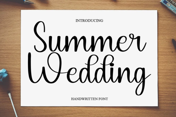 Enhance Your Brand with Summer Wedding Font