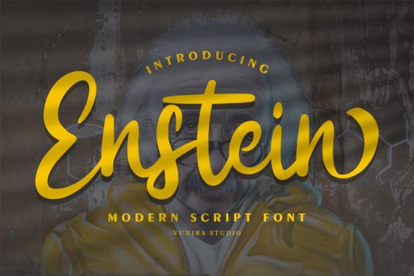 Enstein: A Versatile Script Font for Creative Campaigns