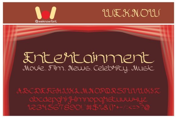 Entertainment: A Handwritten Font for Chic Editorial Design