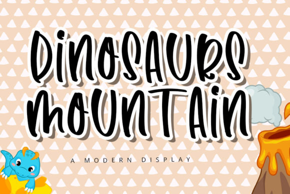 Exploring Dinosaurs Mountain: A Delicate Handwritten Font
