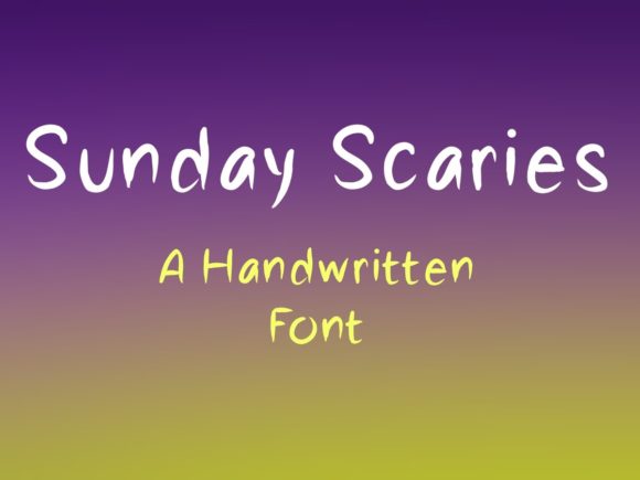 Exploring Sunday Scaries: A Casual Handwritten Font for Creative Projects