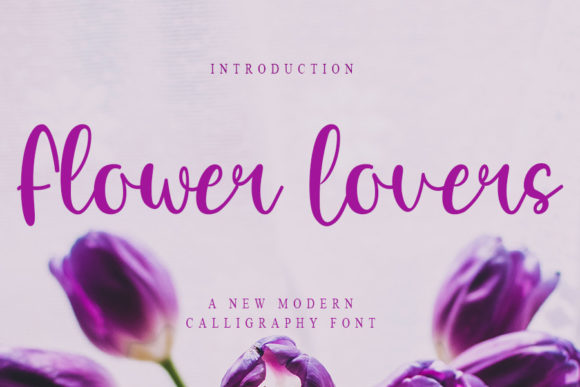 Flower Lovers: A Charming Script Font for Editorial Design
