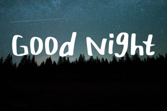 Good Night: A Playful Handwritten Font for Modern Web Design