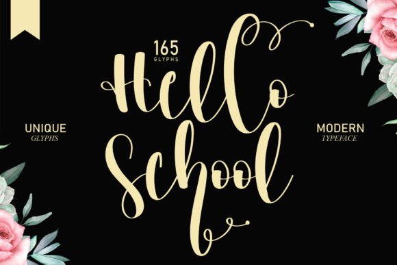 Hello School: A Charming Handwritten Font for Crafters