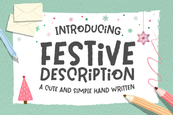 Introducing Festive Description: A Charming Handwritten Font