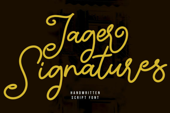 Jager Signature: A Handwritten Font for Editorial Charm