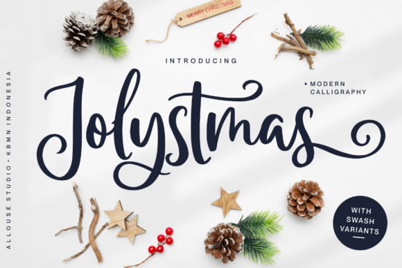 Jolystmas: A Festive and Sweet Calligraphy Font for Crafters