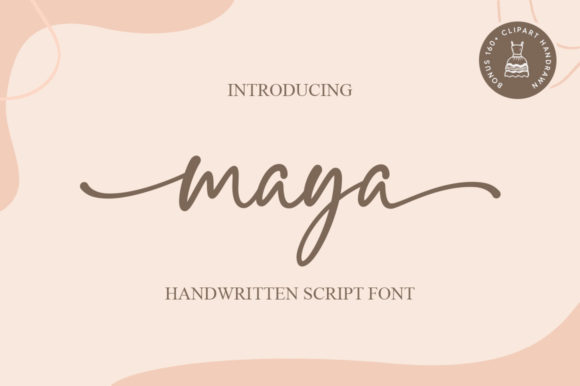Maya: A Graceful Script Font for Editorial Design
