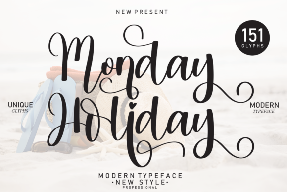 Monday Holiday: A Delicate Script Font for Elegant Design