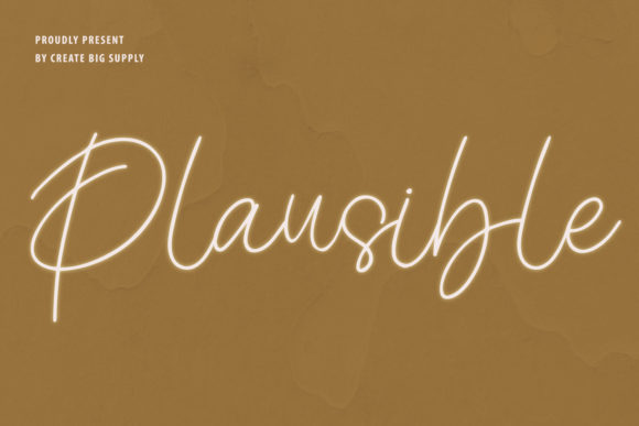 Plausible: A Handwritten Font for Editorial Elegance