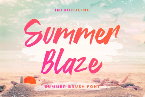 Summer Blaze: A Charming Script Font for Creative Web Design