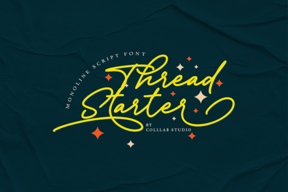 Thread Starter: A Handwritten Font for Editorial Elegance
