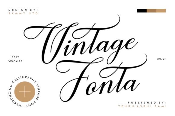 Vintage Fonta: A Script Font for Elegant Publishing