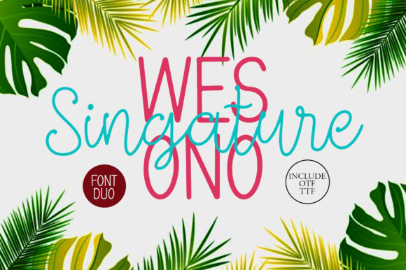 Wesono Singature: A Handwritten Font for Modern Web Design